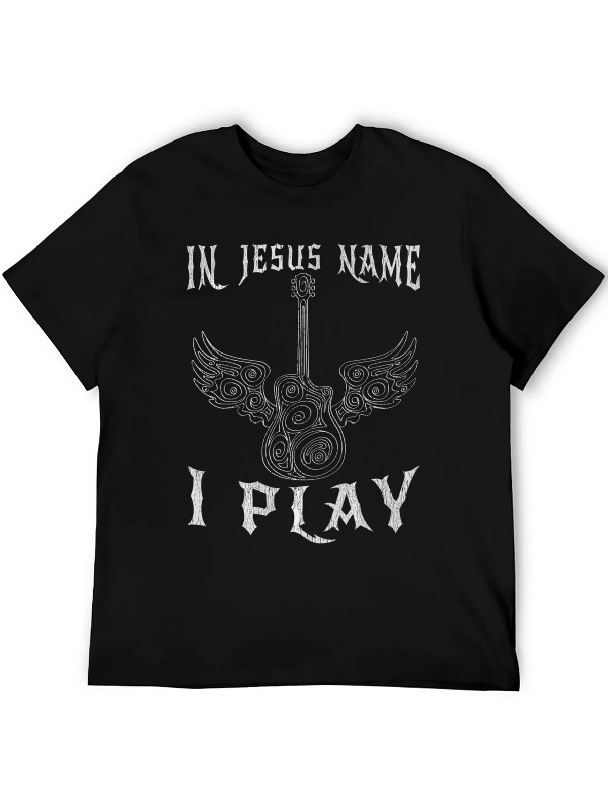 In Jesus Name I Play Guitar T-Shirt product image 2