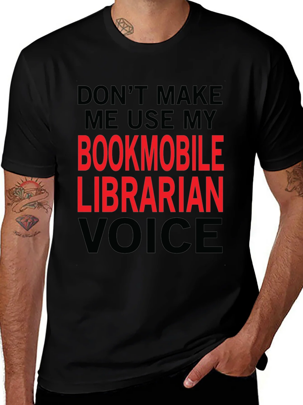 Bookmobile Librarian Voice T-Shirt product image 1