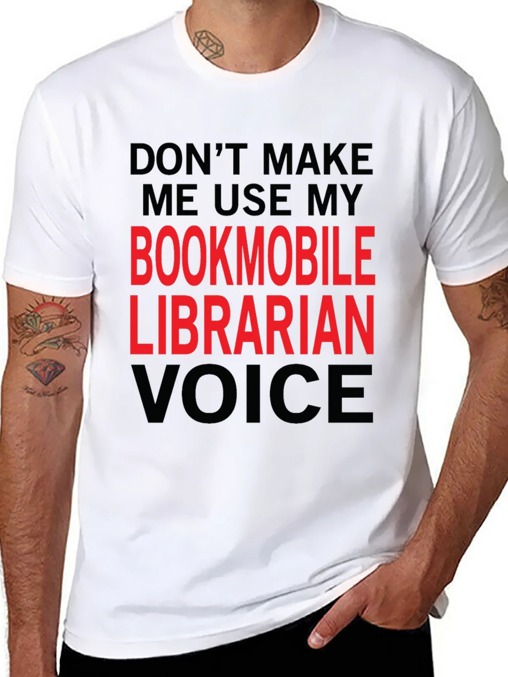 Bookmobile Librarian Voice T-Shirt product image 7