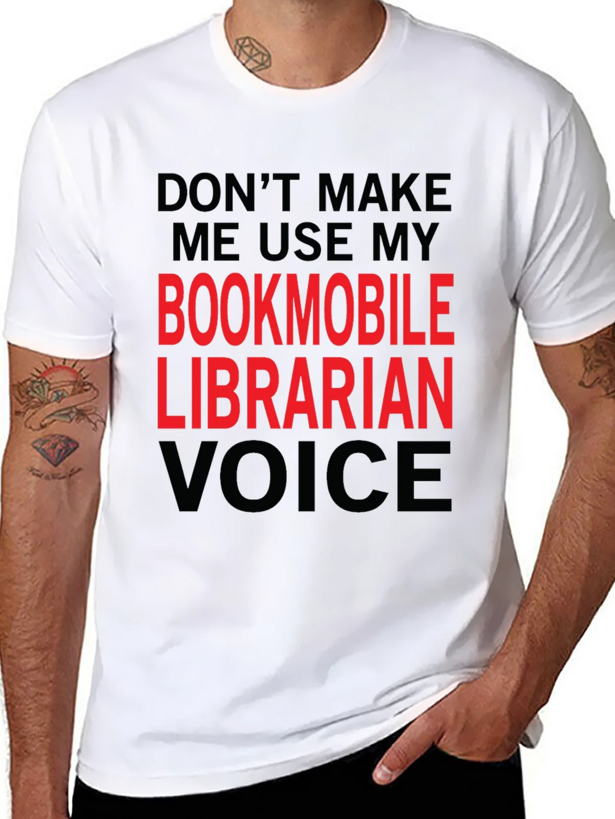 Bookmobile Librarian Voice T-Shirt product image 7