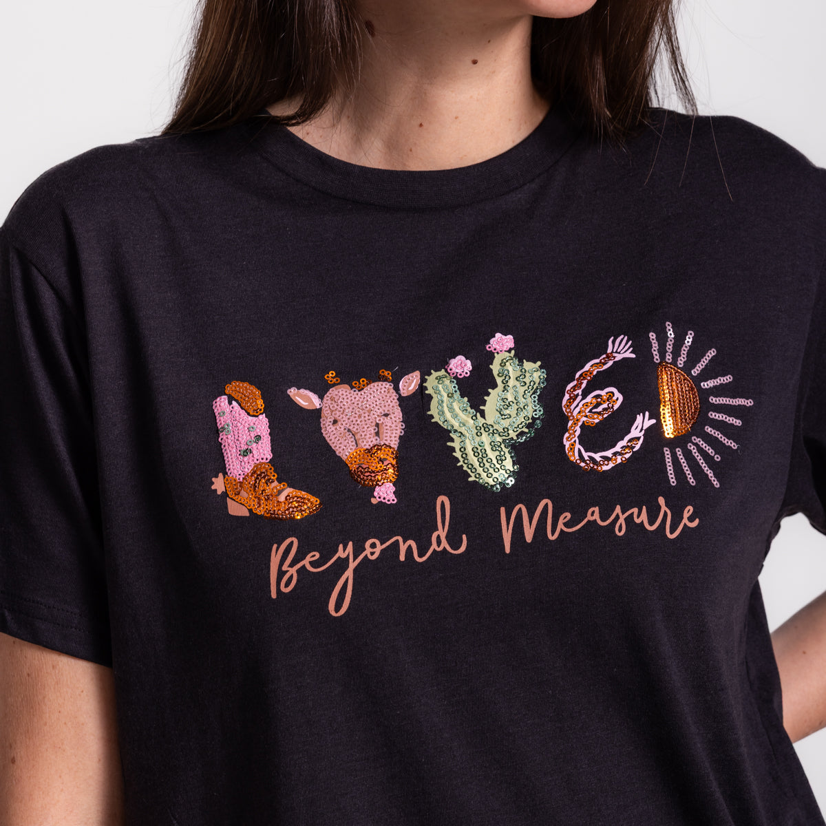 Embellished Loved Beyond Measure Sequin Tee product image 3