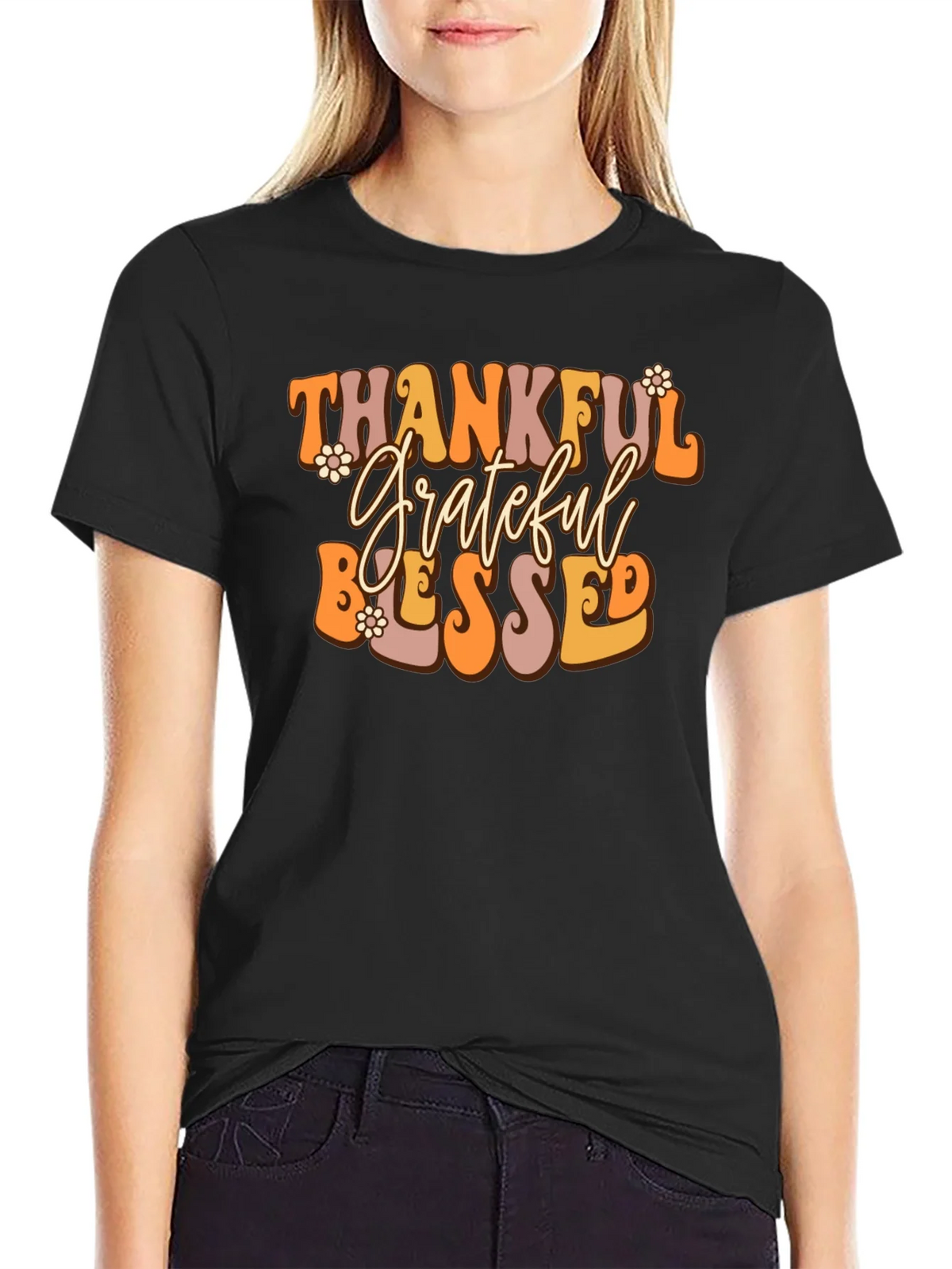 Thankful Grateful Blessed Tee product image 1