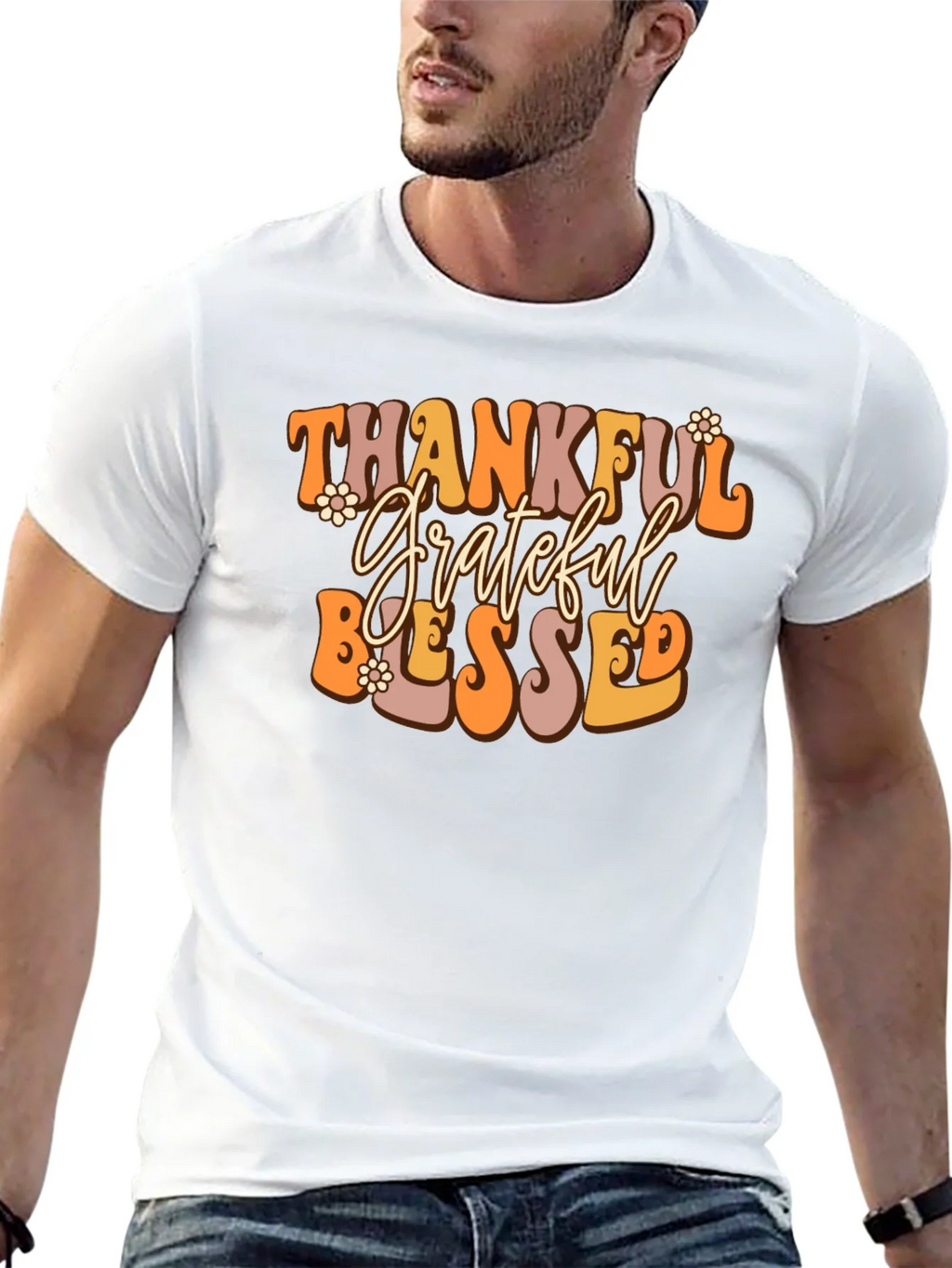 Thankful Grateful Blessed Tee product image 3