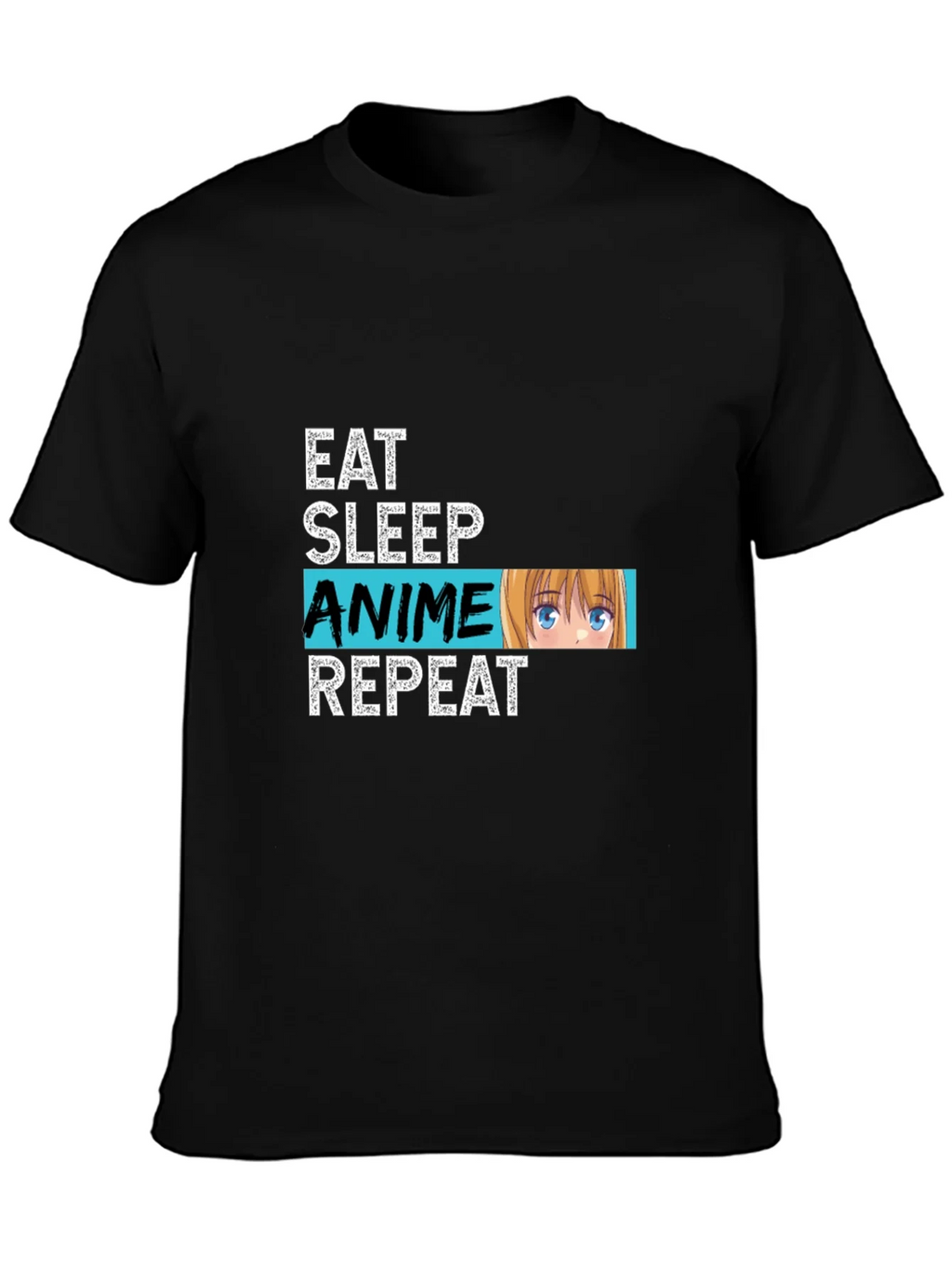 Eat Sleep Anime Repeat Graphic Tee product image 2