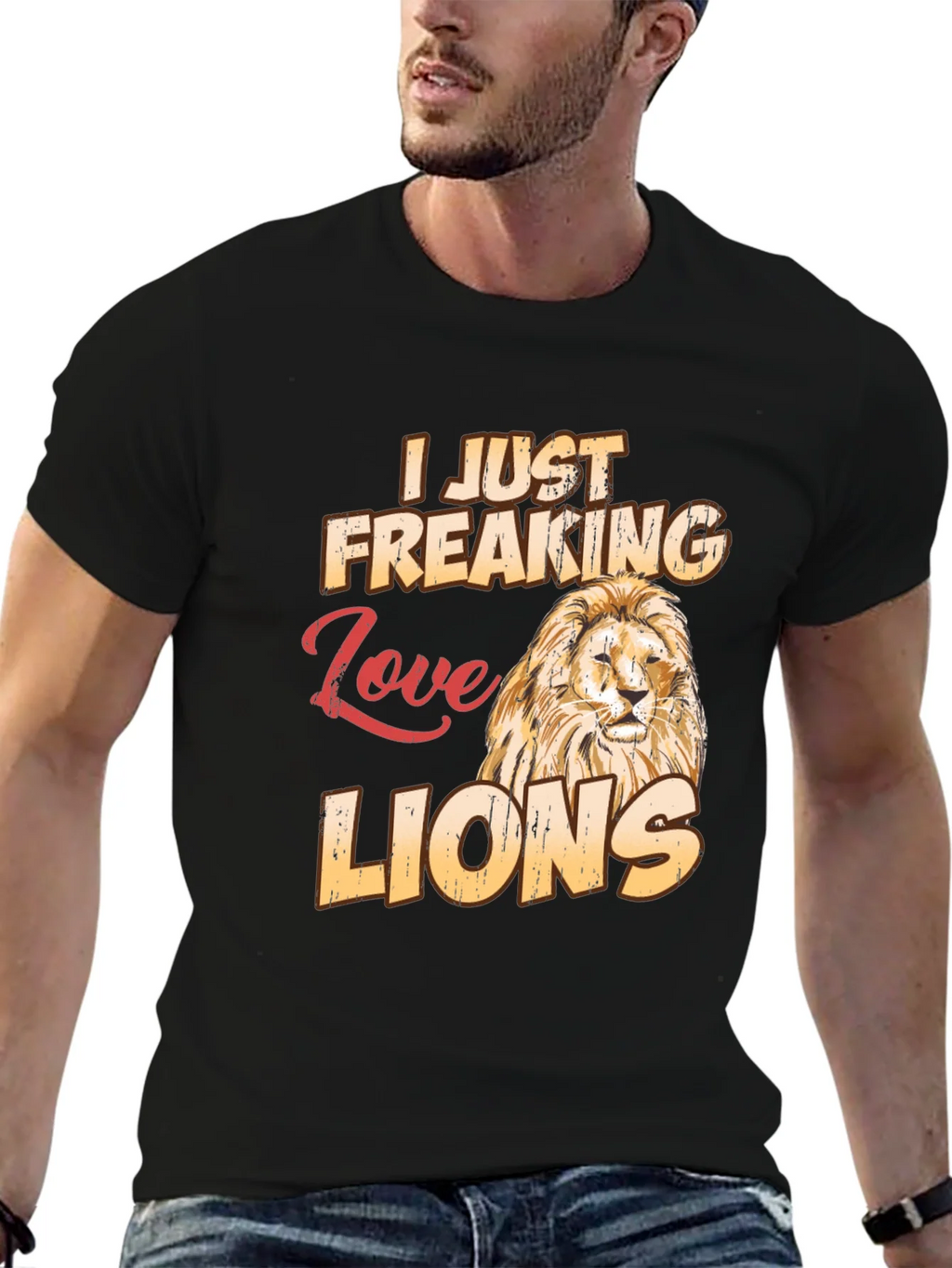 I Just Freaking Love Lions T-Shirt product image 6