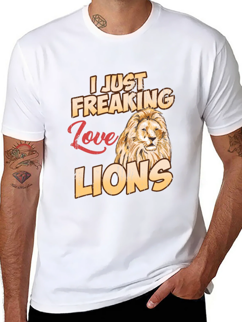 I Just Freaking Love Lions T-Shirt product image 7