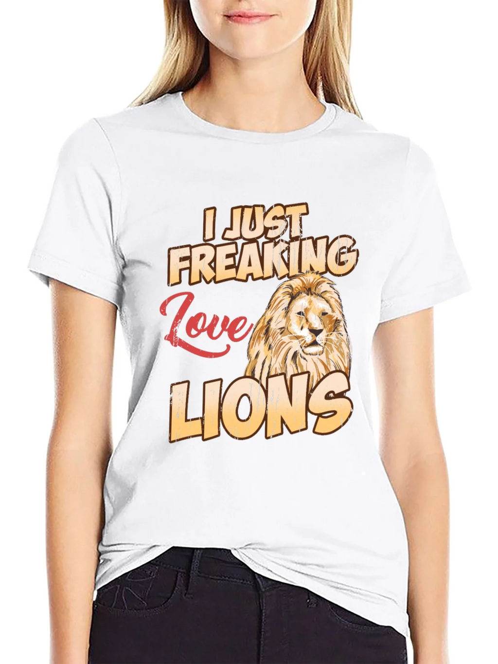 I Just Freaking Love Lions T-Shirt product image 8
