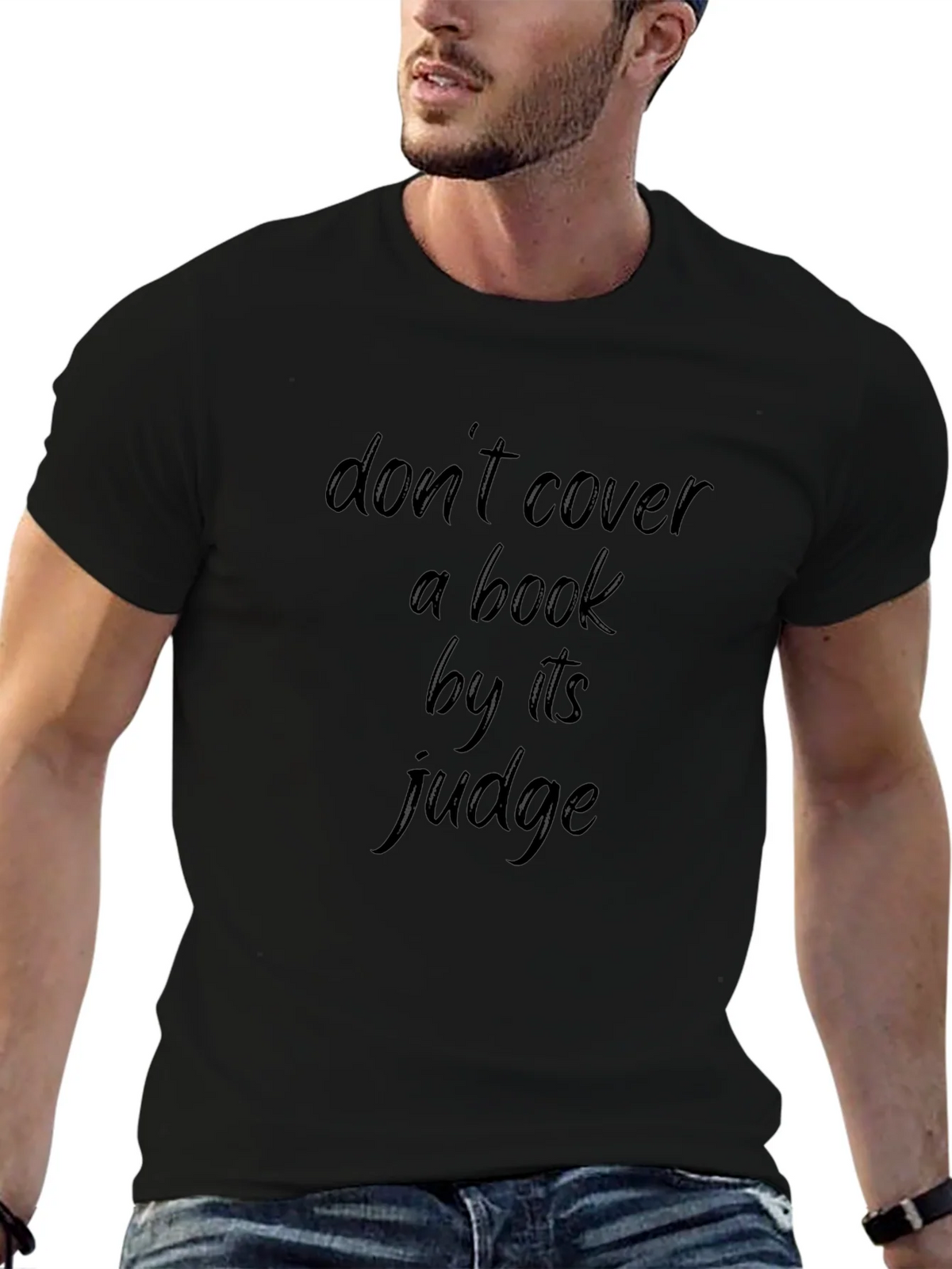 Dont Cover a Book by its Judge Black T-Shirt product image 2