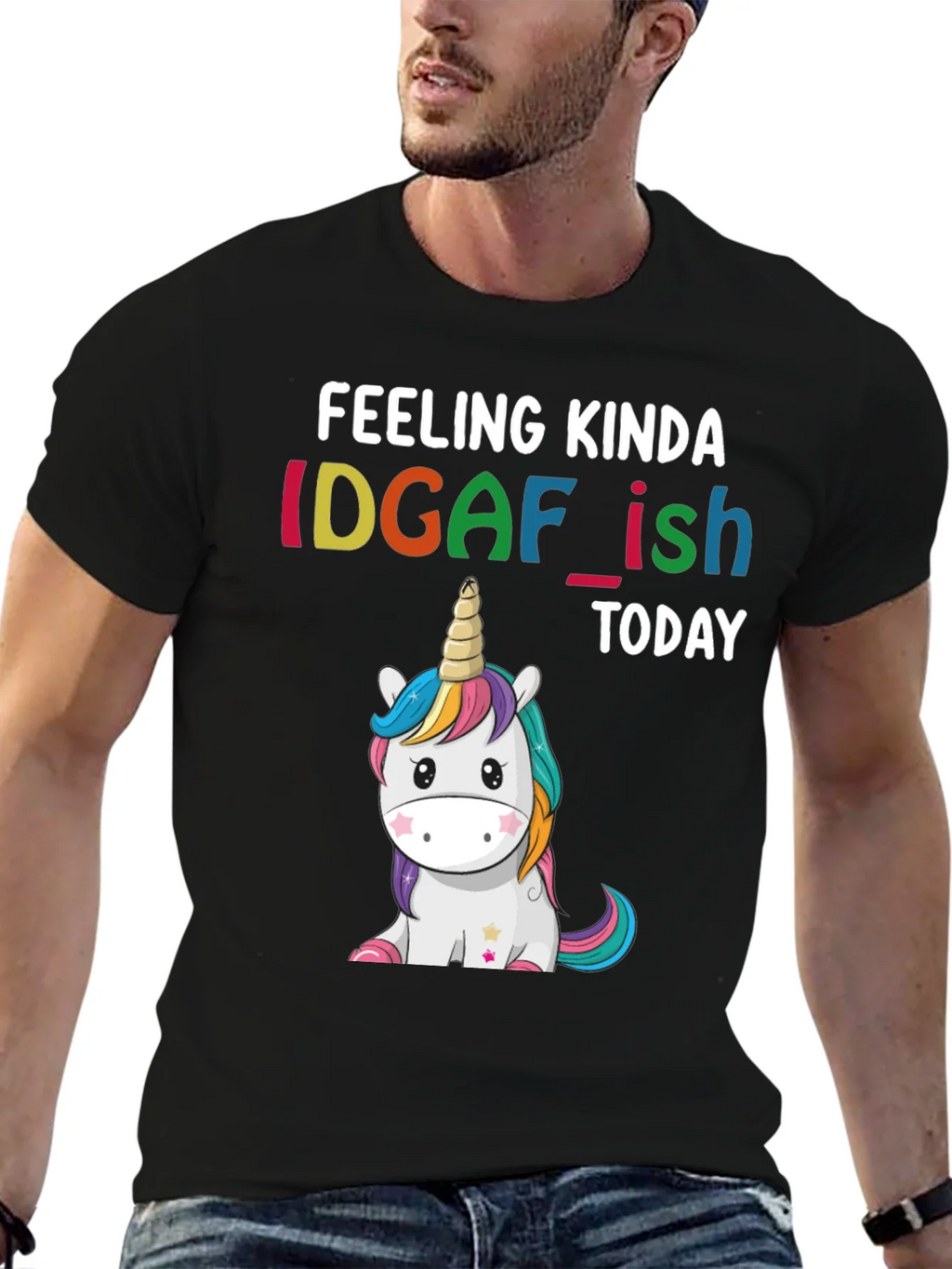 IDGAF-ish Unicorn Graphic Tee product image 2