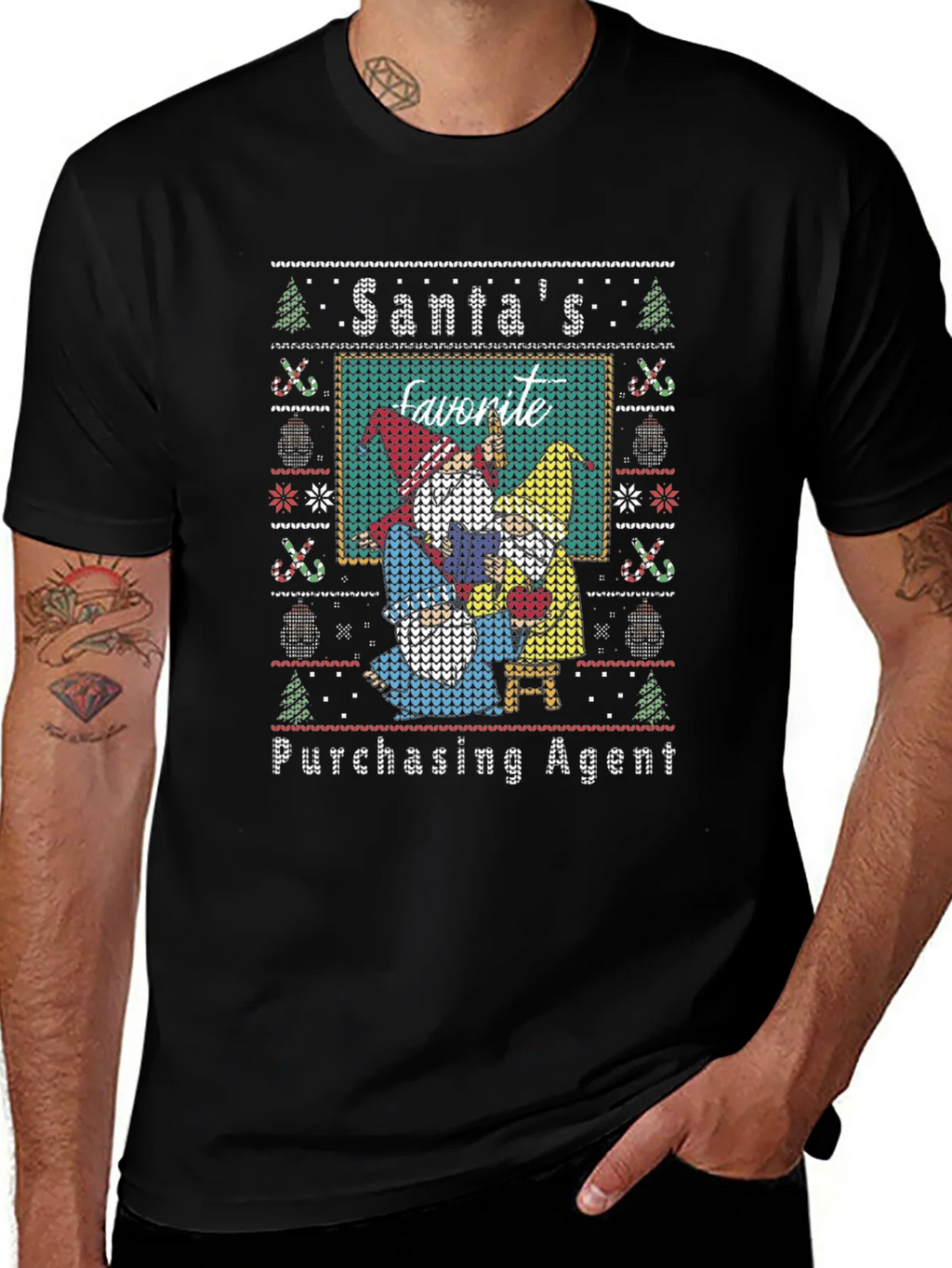 Santas Favorite Purchasing Agent Ugly Christmas Sweater product image 1