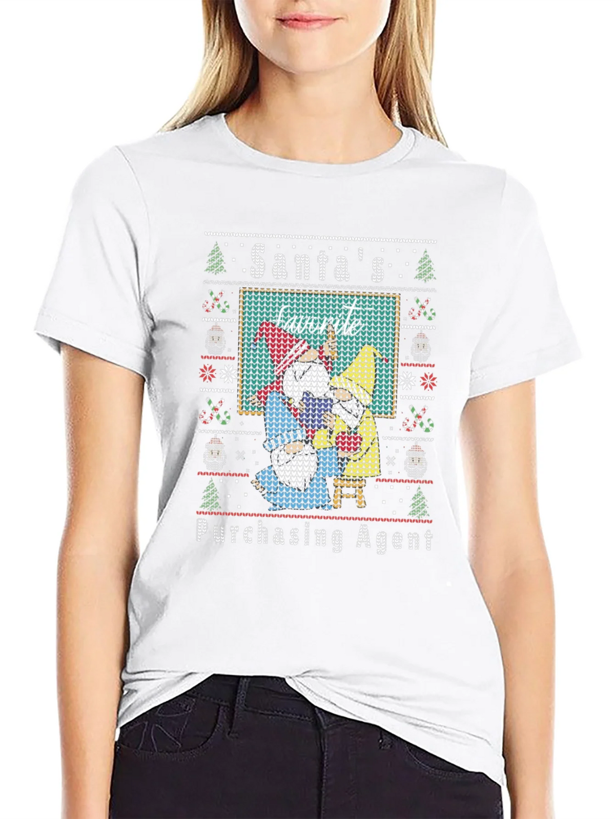 Santas Favorite Purchasing Agent Ugly Christmas Sweater product image 5