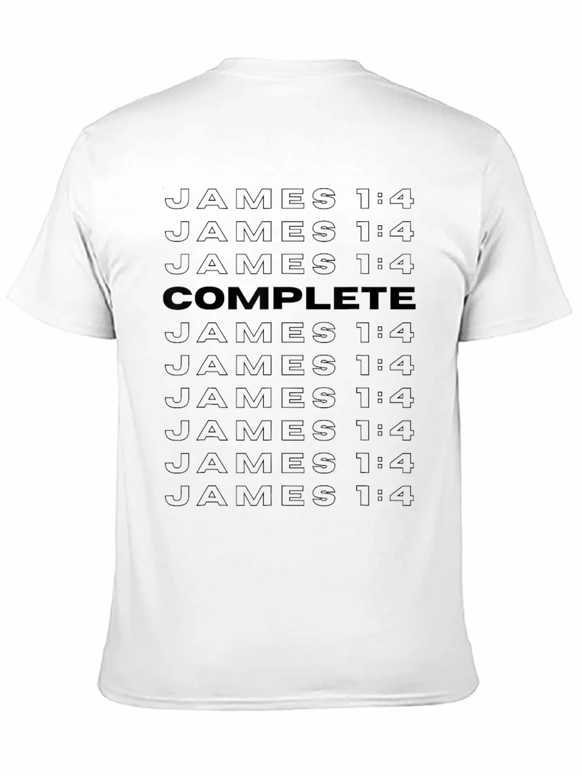 Complete Christian T-Shirt - James 1:4 Verse product image 4