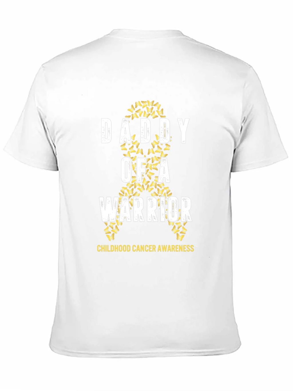 Daddy of a Warrior Childhood Cancer Awareness T-Shirt product image 10