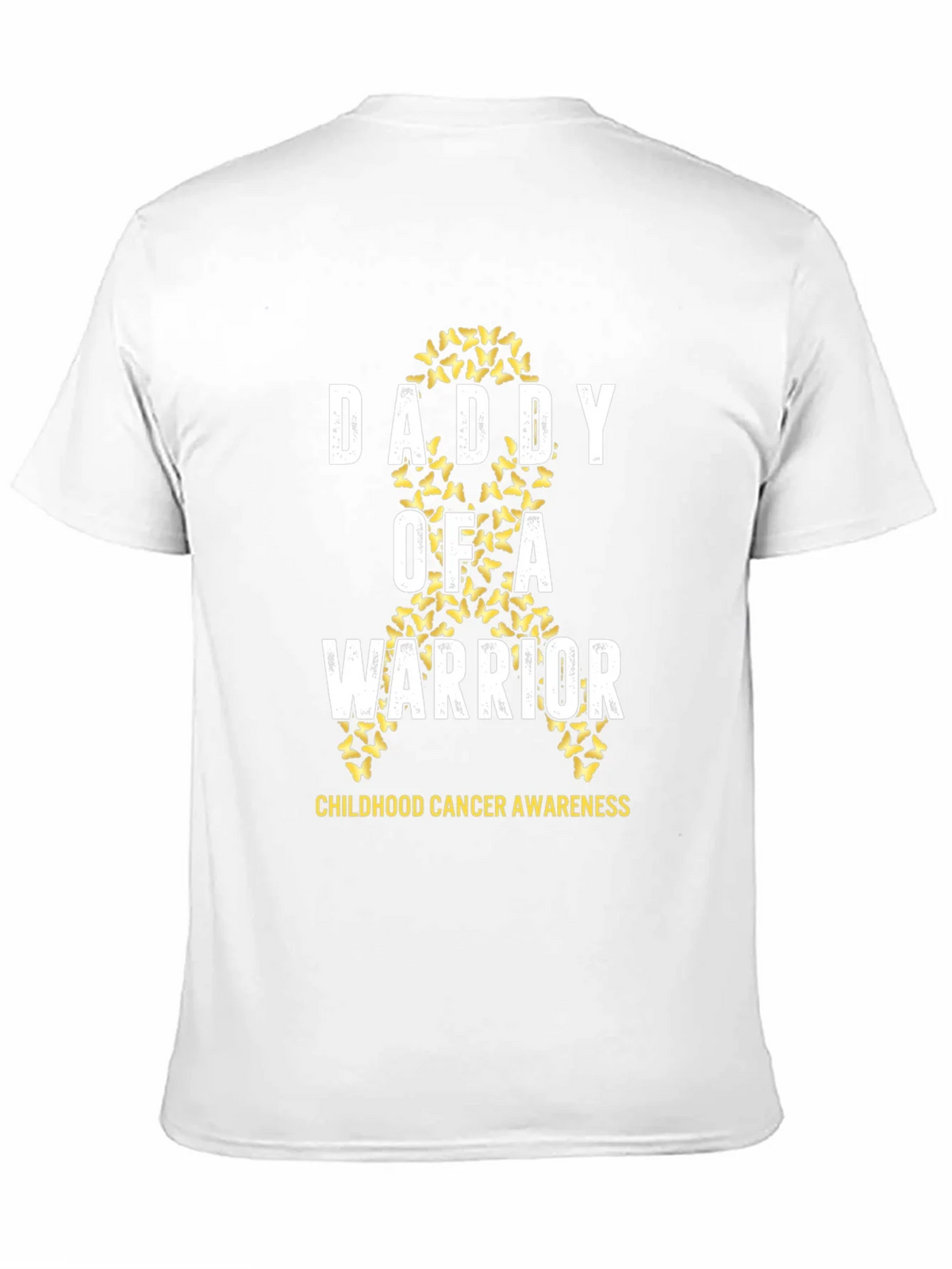 Daddy of a Warrior Childhood Cancer Awareness T-Shirt product image 10