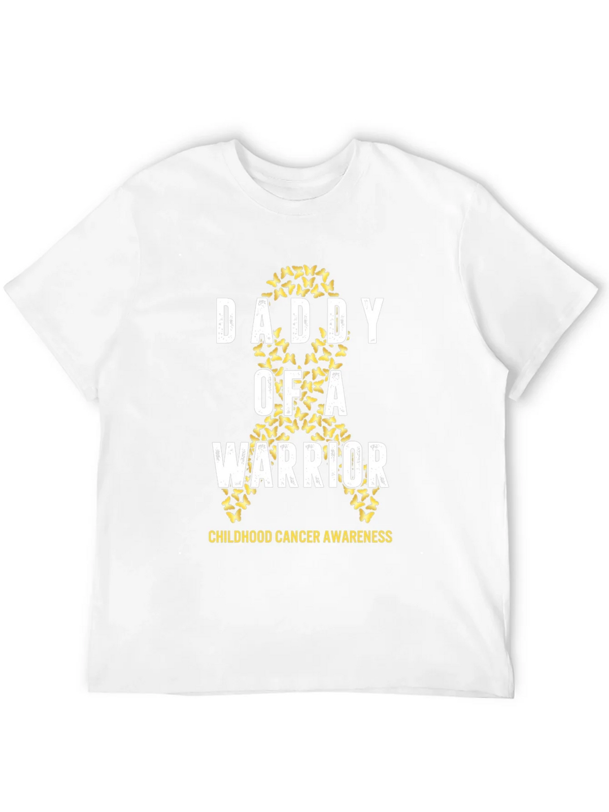 Daddy of a Warrior Childhood Cancer Awareness T-Shirt product image 11