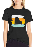 Piano Keys Graphic T-Shirt - Retro Style Tee product image 1