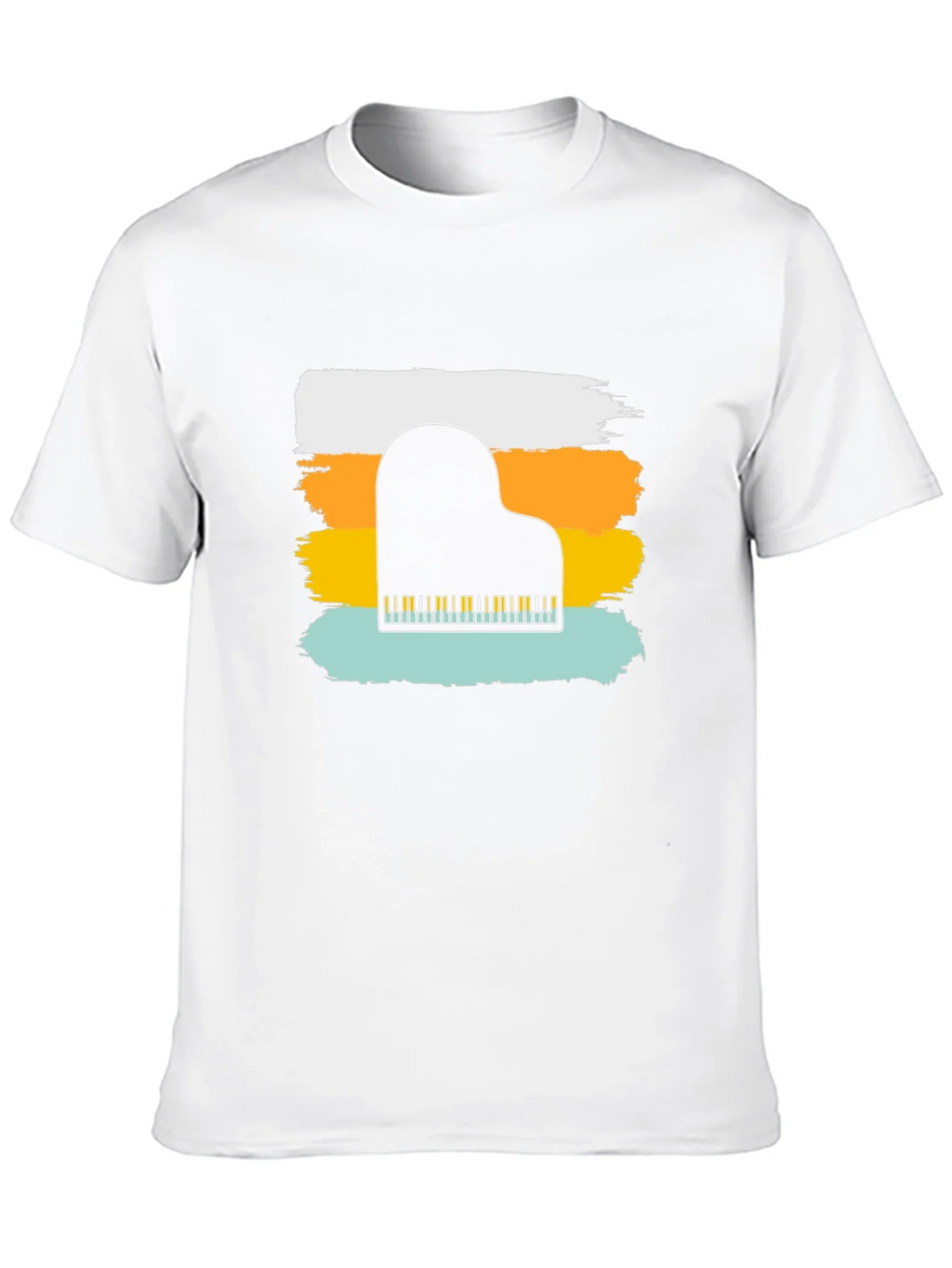 Piano Keys Graphic T-Shirt - Retro Style Tee product image 7