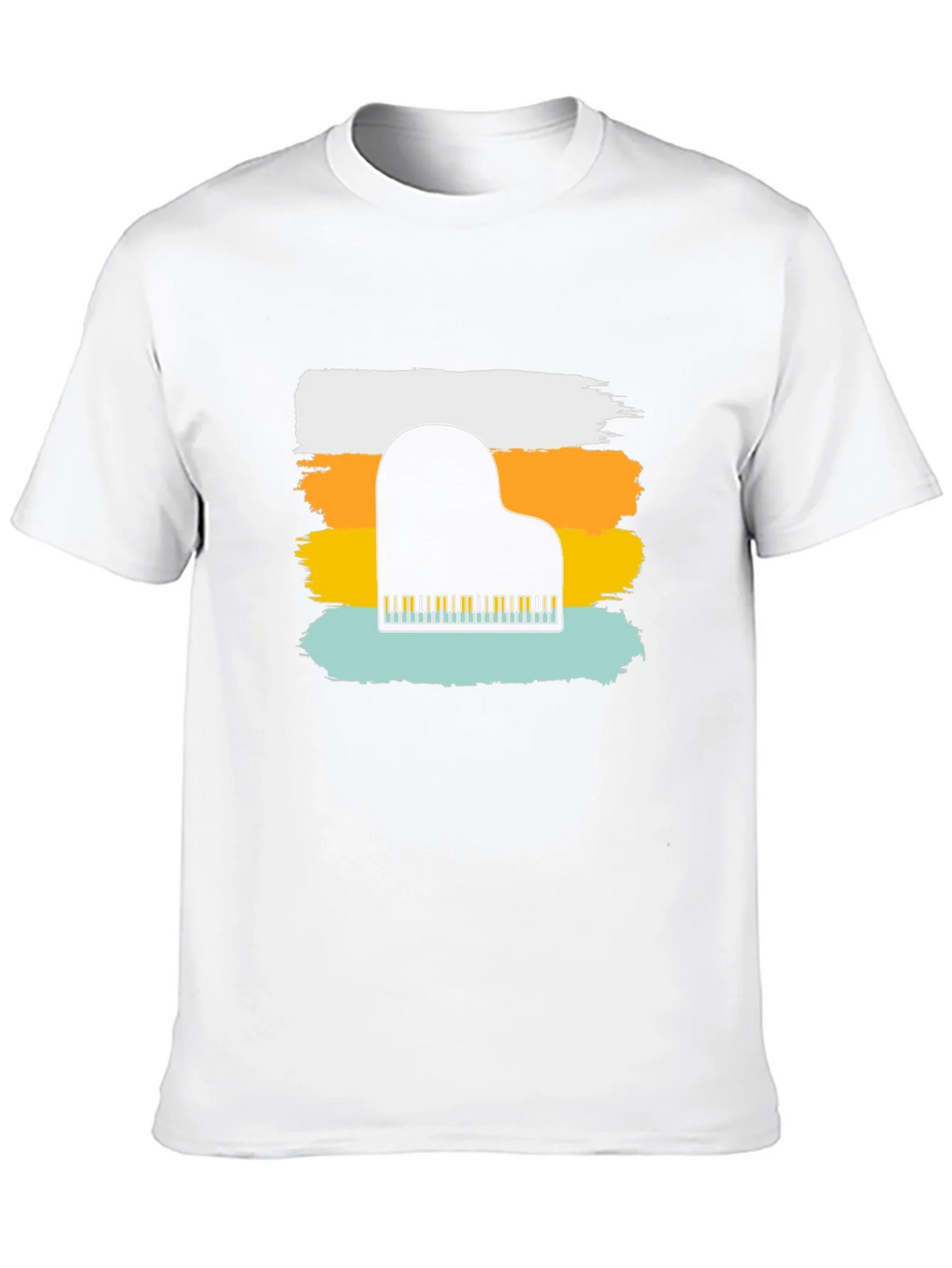 Piano Keys Graphic T-Shirt - Retro Style Tee product image 7