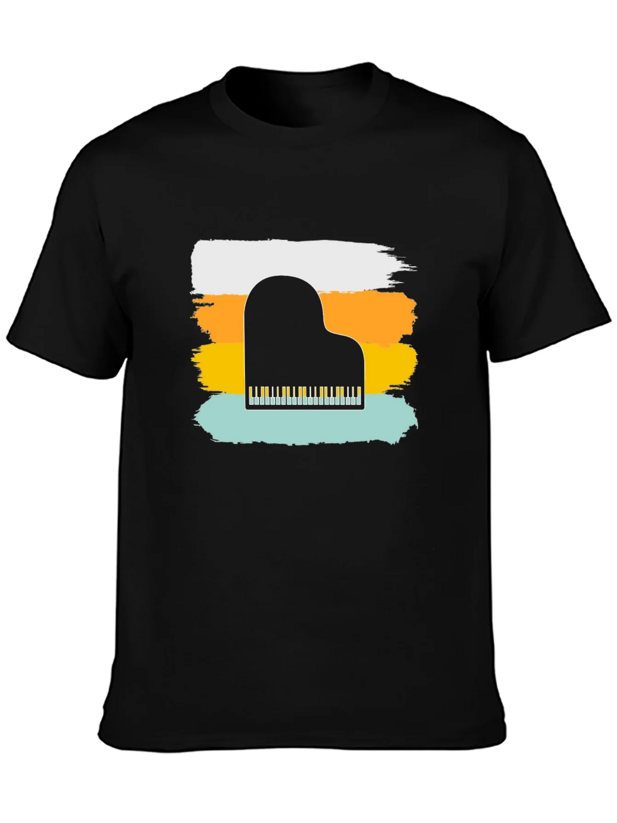 Piano Keys Graphic T-Shirt - Retro Style Tee product image 2