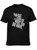 Motivational Quote Black T-Shirt product image 1