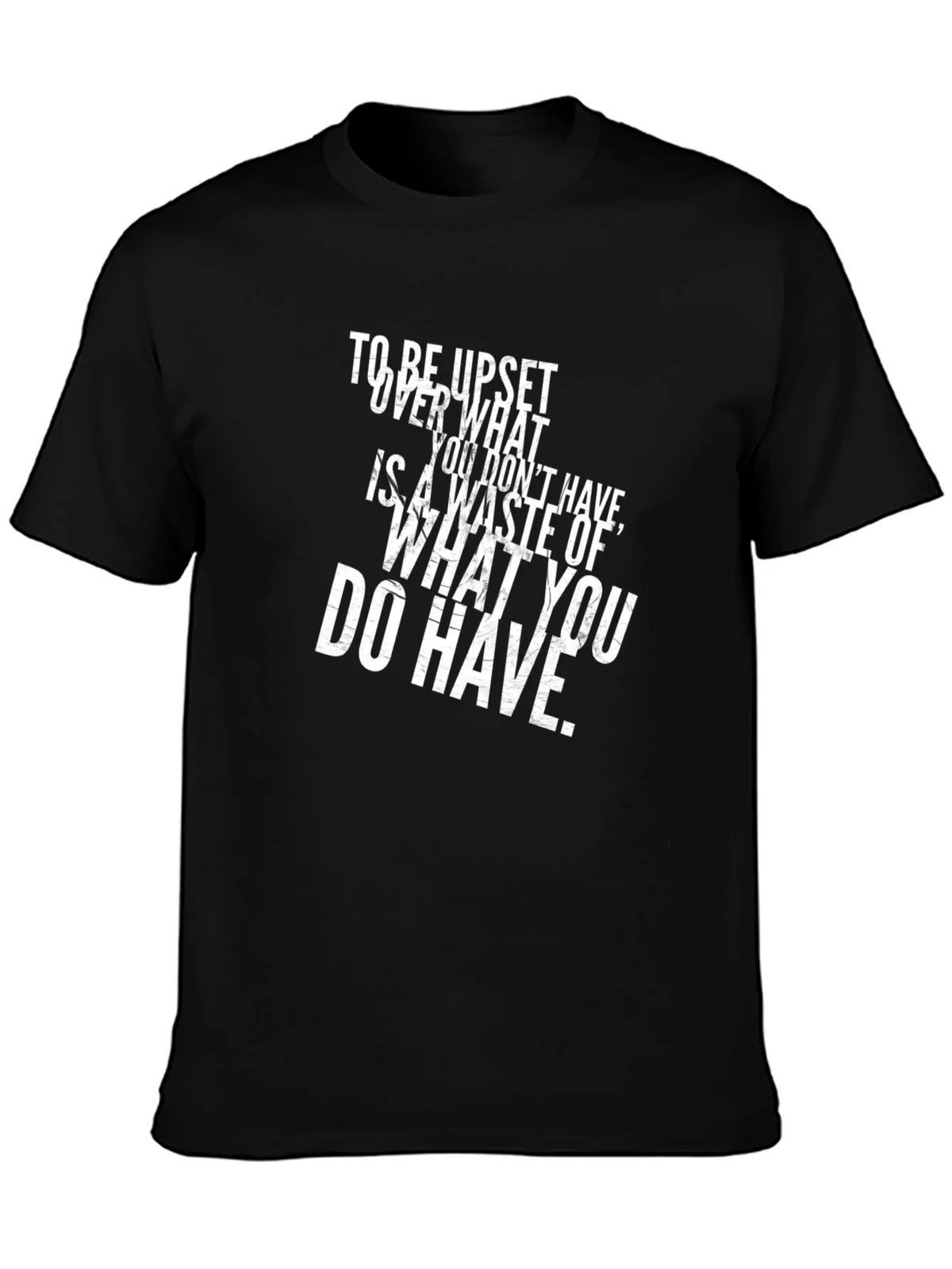 Motivational Quote Black T-Shirt product image 1