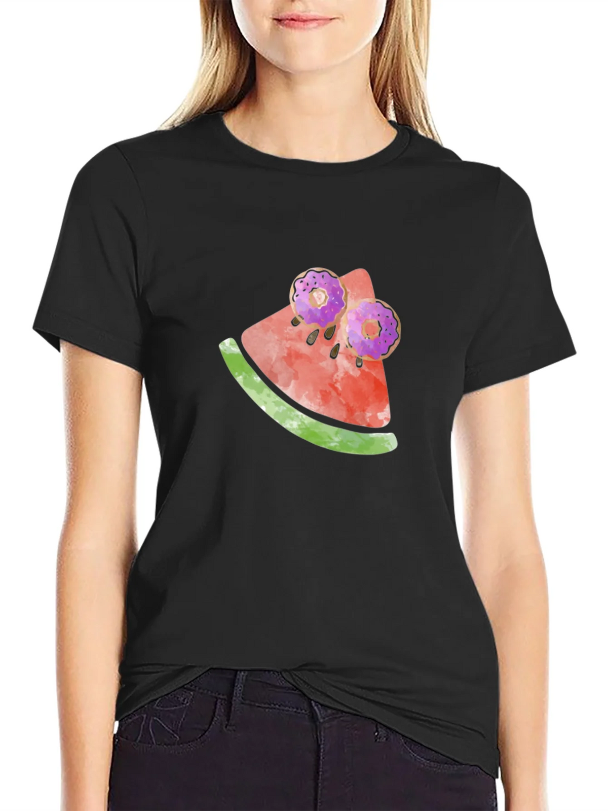 Whimsical Watermelon Doughnut Tee product image 1
