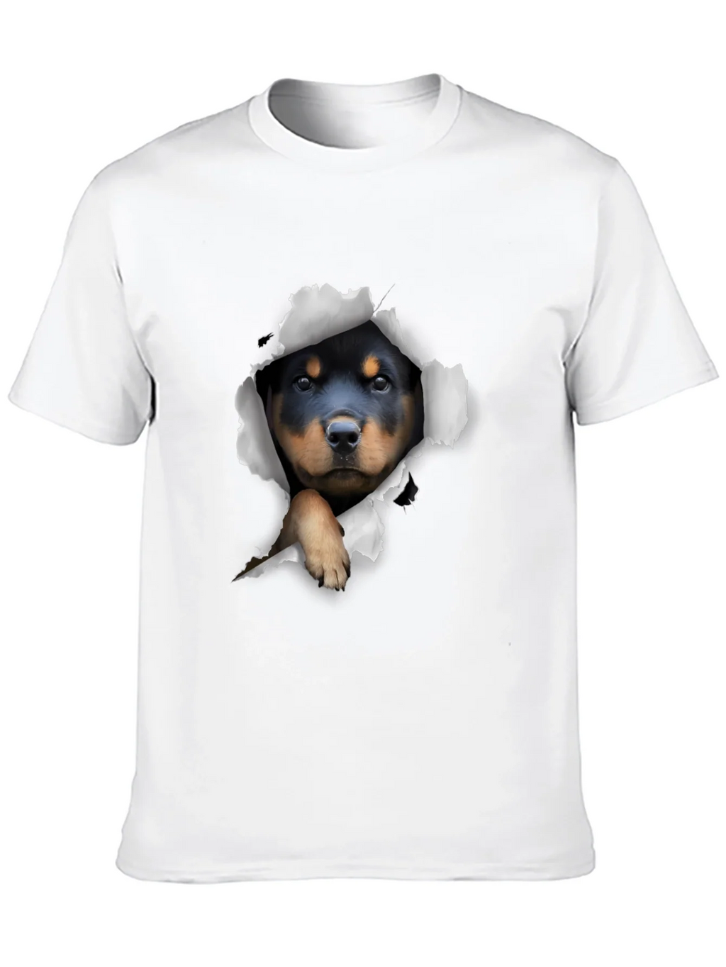 Rottweiler Puppy Peek-a-Boo T-Shirt product image 3