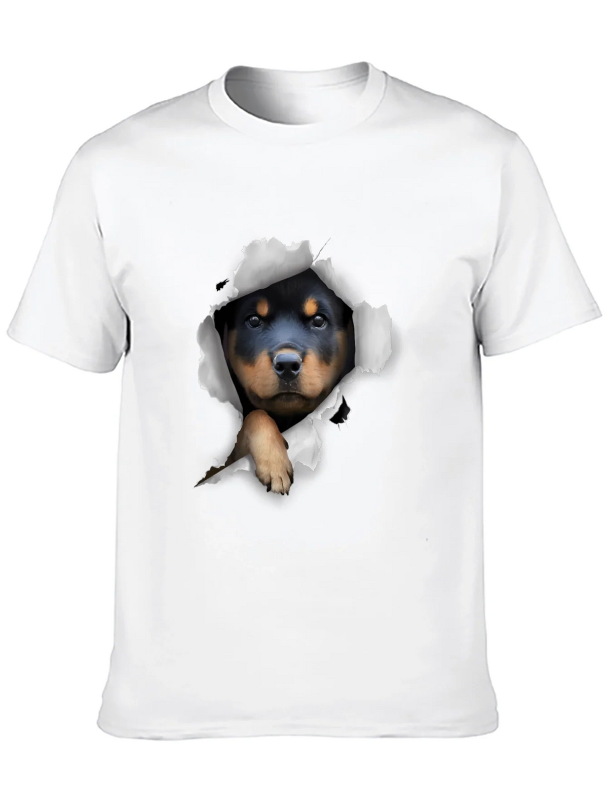 Rottweiler Puppy Peek-a-Boo T-Shirt product image 3