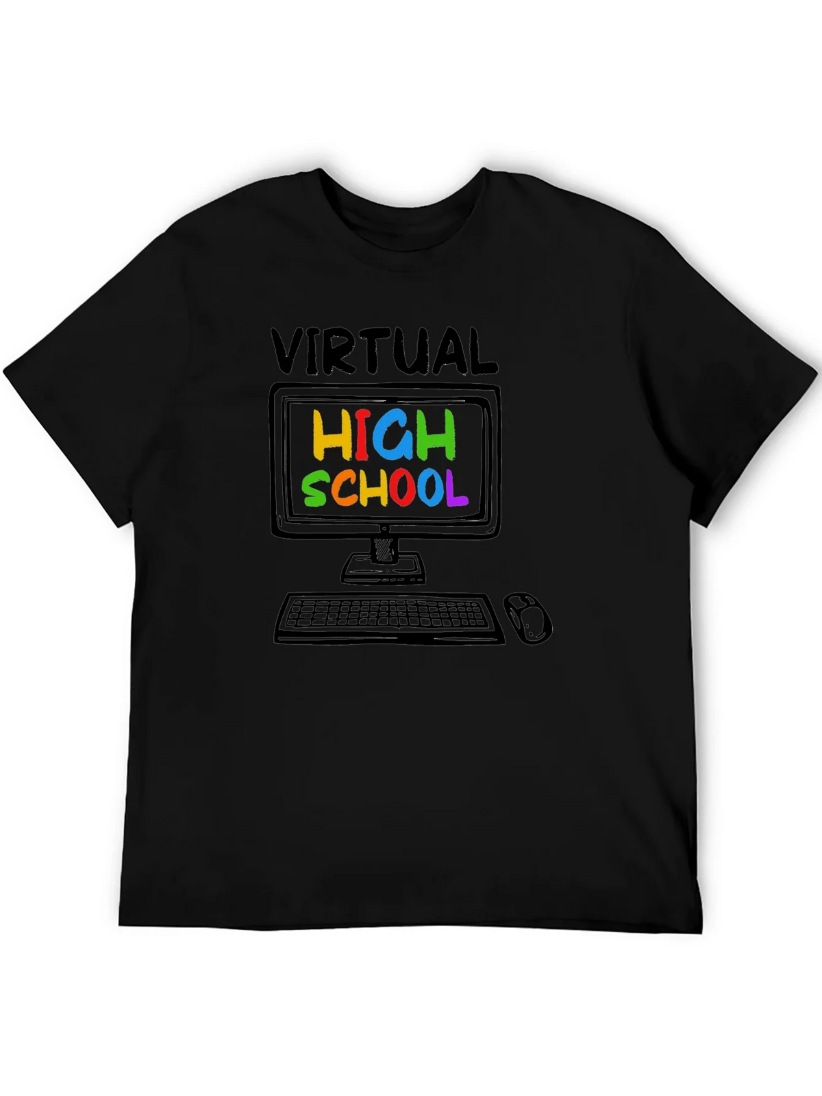 Virtual High School T-Shirt - Online Learning Tee product image 1