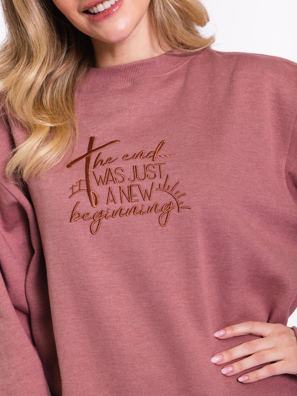 Embroidered New Beginnings Sweatshirt