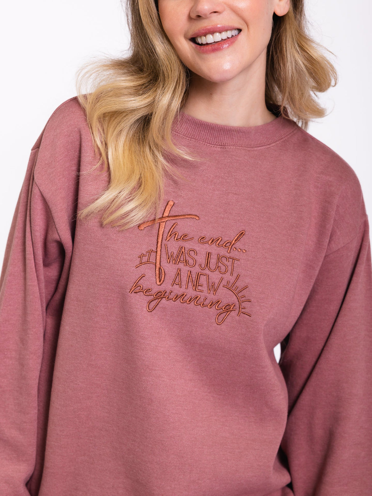 Embroidered New Beginnings Sweatshirt