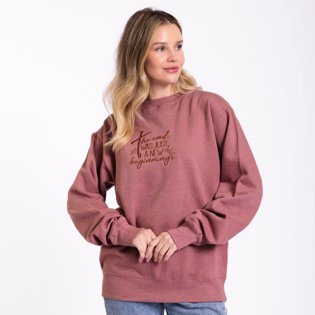 Embroidered New Beginnings Sweatshirt