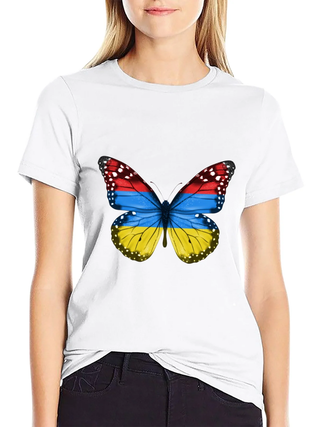 Armenian Flag Butterfly T-Shirt product image 8