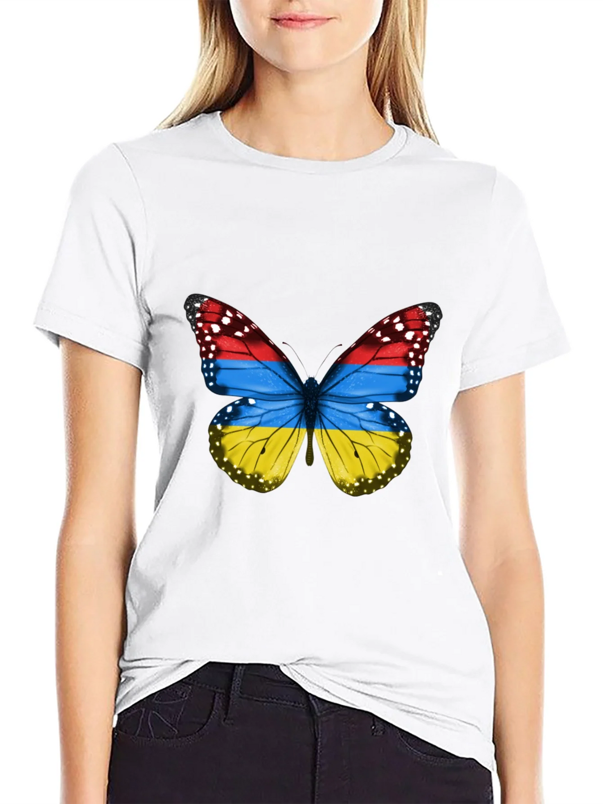 Armenian Flag Butterfly T-Shirt product image 8