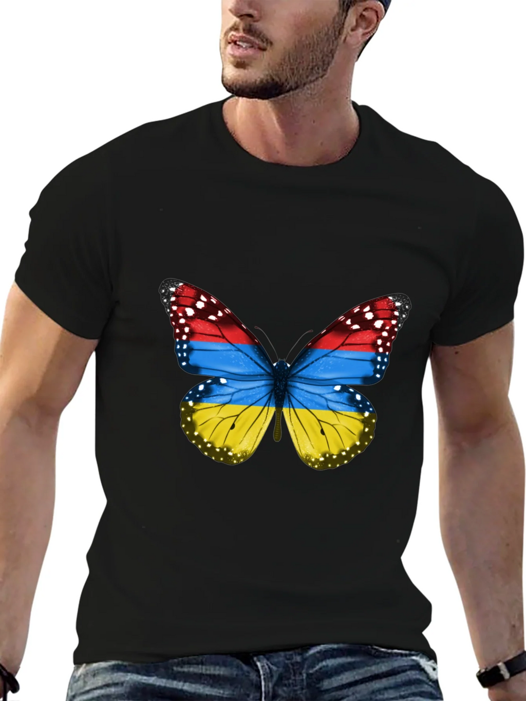 Armenian Flag Butterfly T-Shirt product image 6