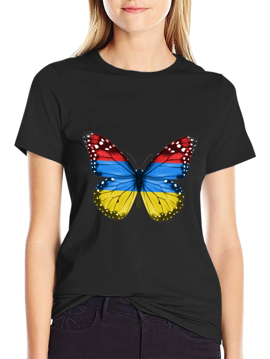Armenian Flag Butterfly T-Shirt product image 2