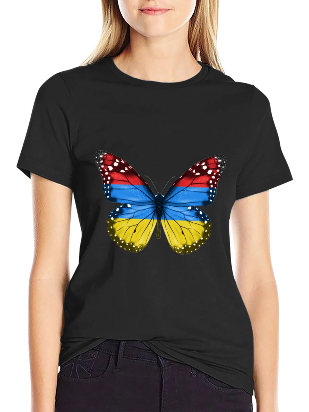Armenian Flag Butterfly T-Shirt product image 2