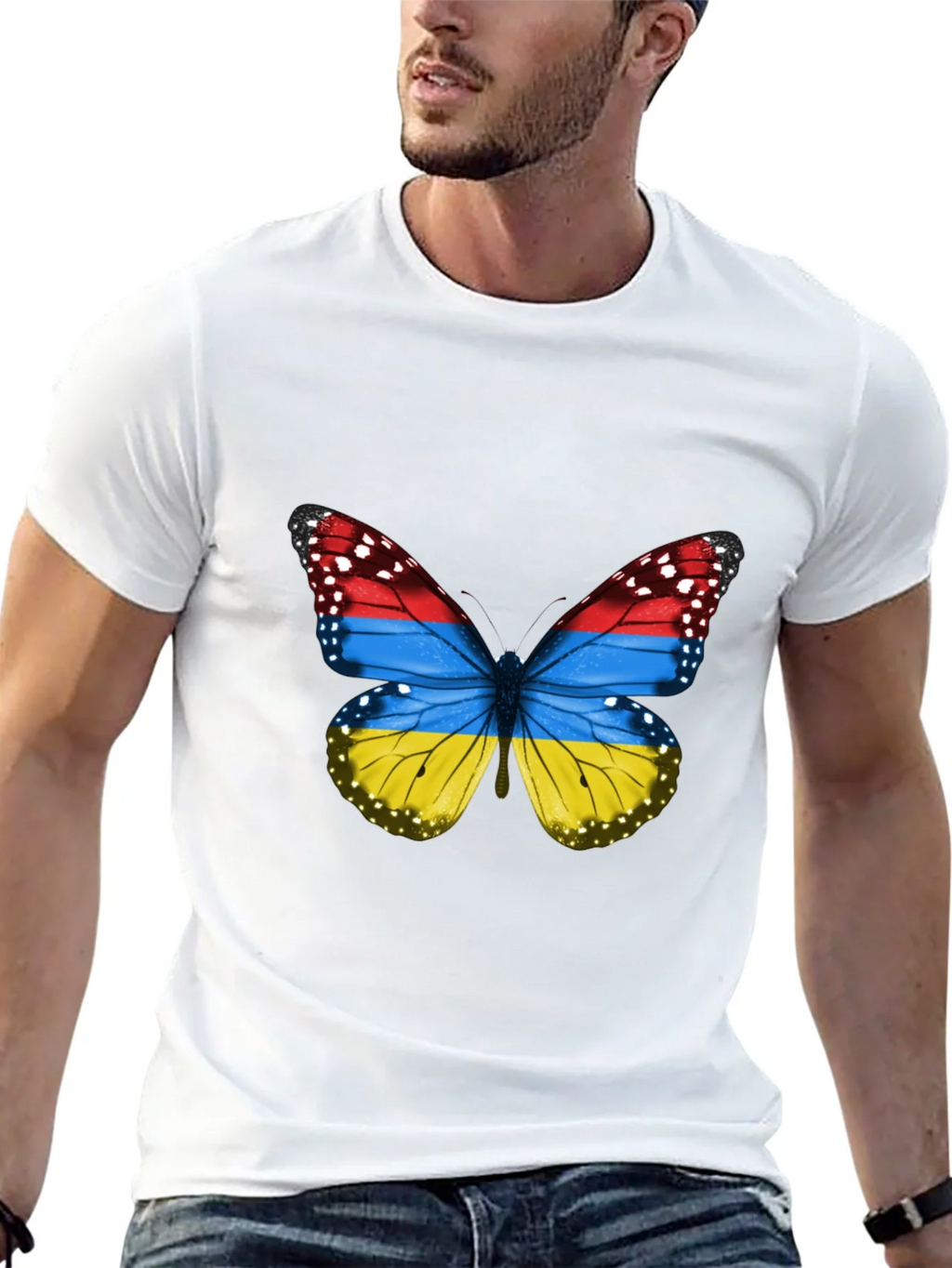 Armenian Flag Butterfly T-Shirt product image 12