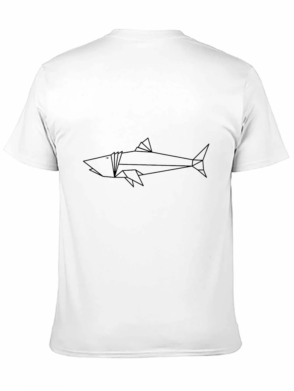 Geometric Shark T-Shirt - Modern Line Art product image 3