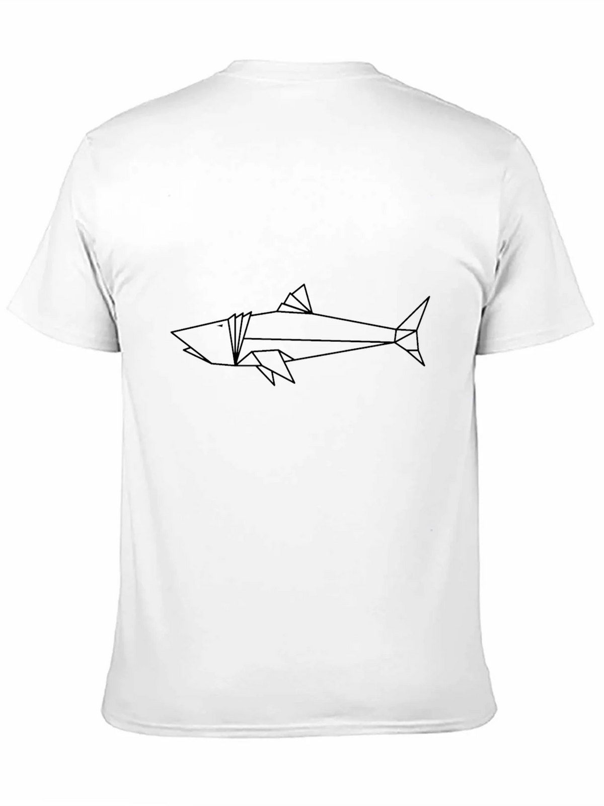 Geometric Shark T-Shirt - Modern Line Art product image 3