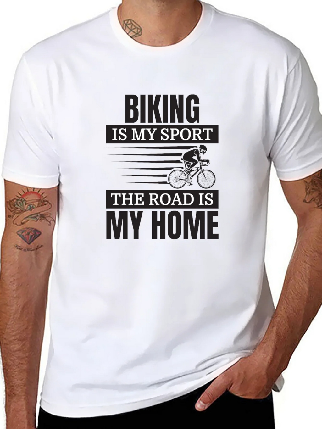 Biking is My Sport T-Shirt - Cyclist Road Home Tee product image 7