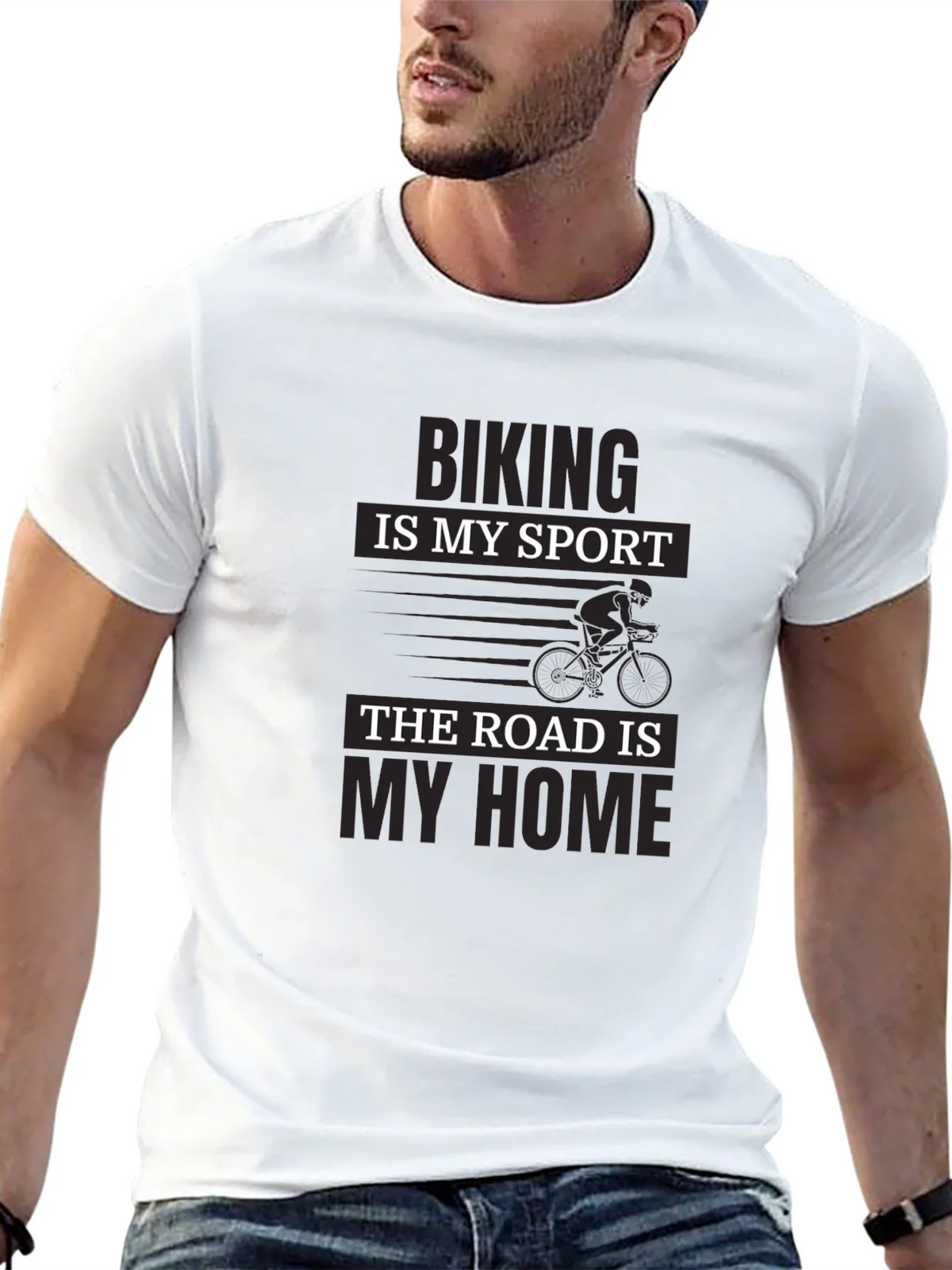 Biking is My Sport T-Shirt - Cyclist Road Home Tee product image 12