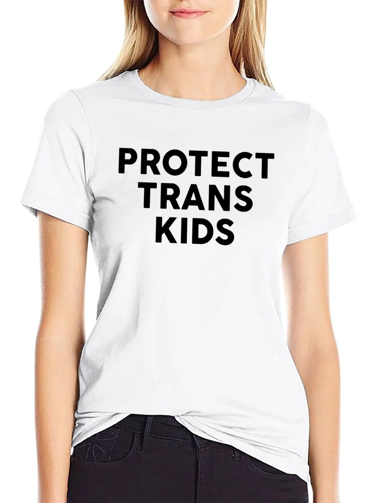 Protect Trans Kids Graphic Tee - Black product image 4