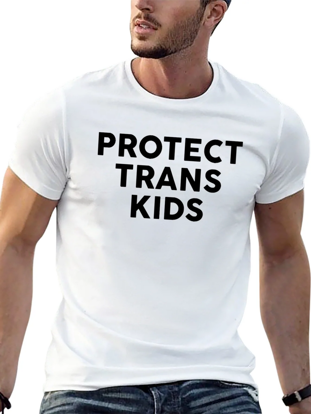 Protect Trans Kids Graphic Tee - Black product image 7