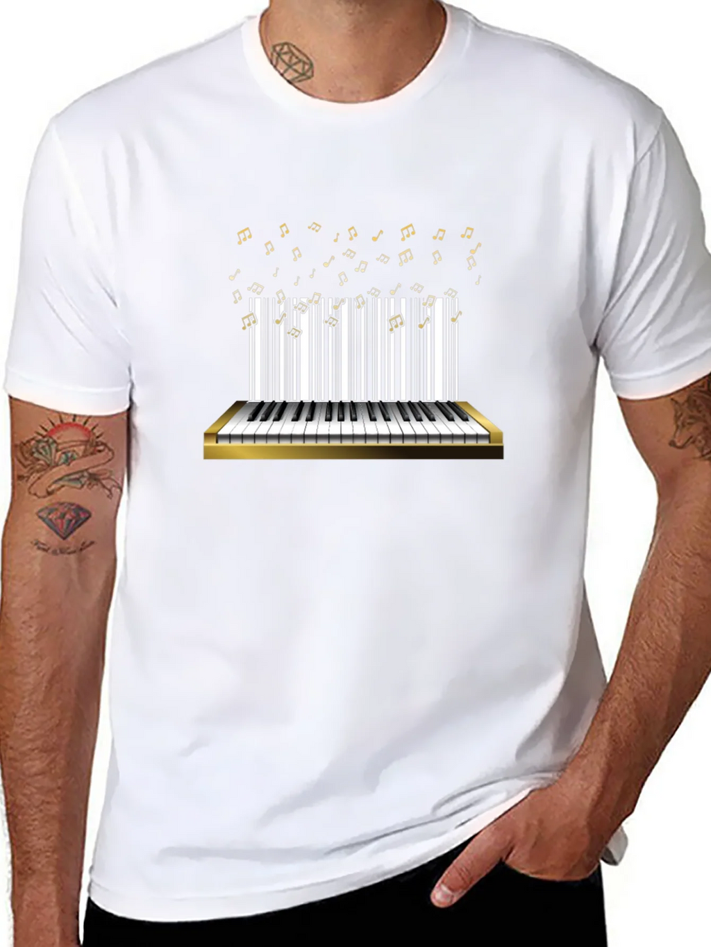 Musical Notes Piano T-Shirt product image 2