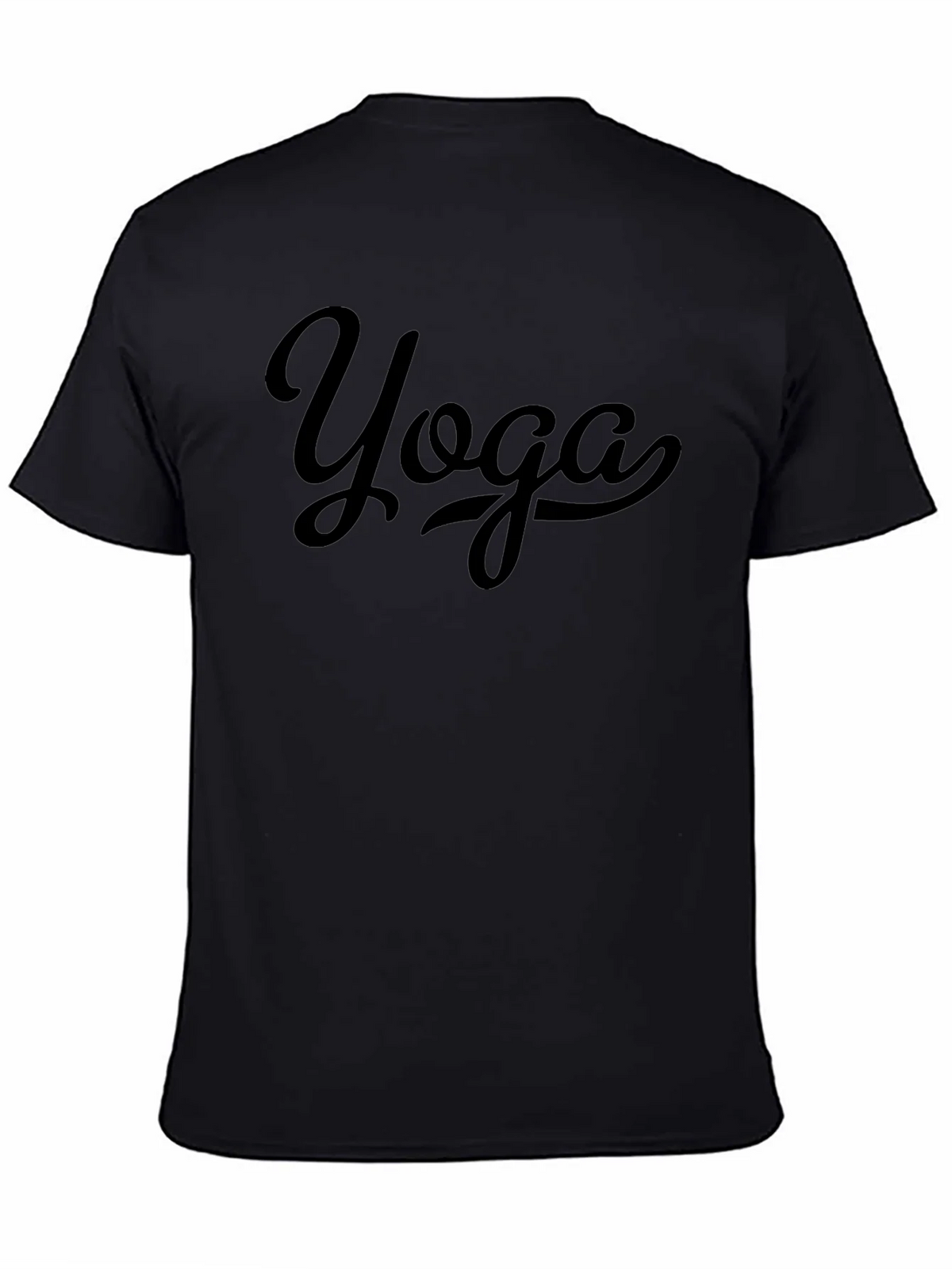 Yoga Graphic Tee - Unisex Black Cotton T-Shirt product image 4