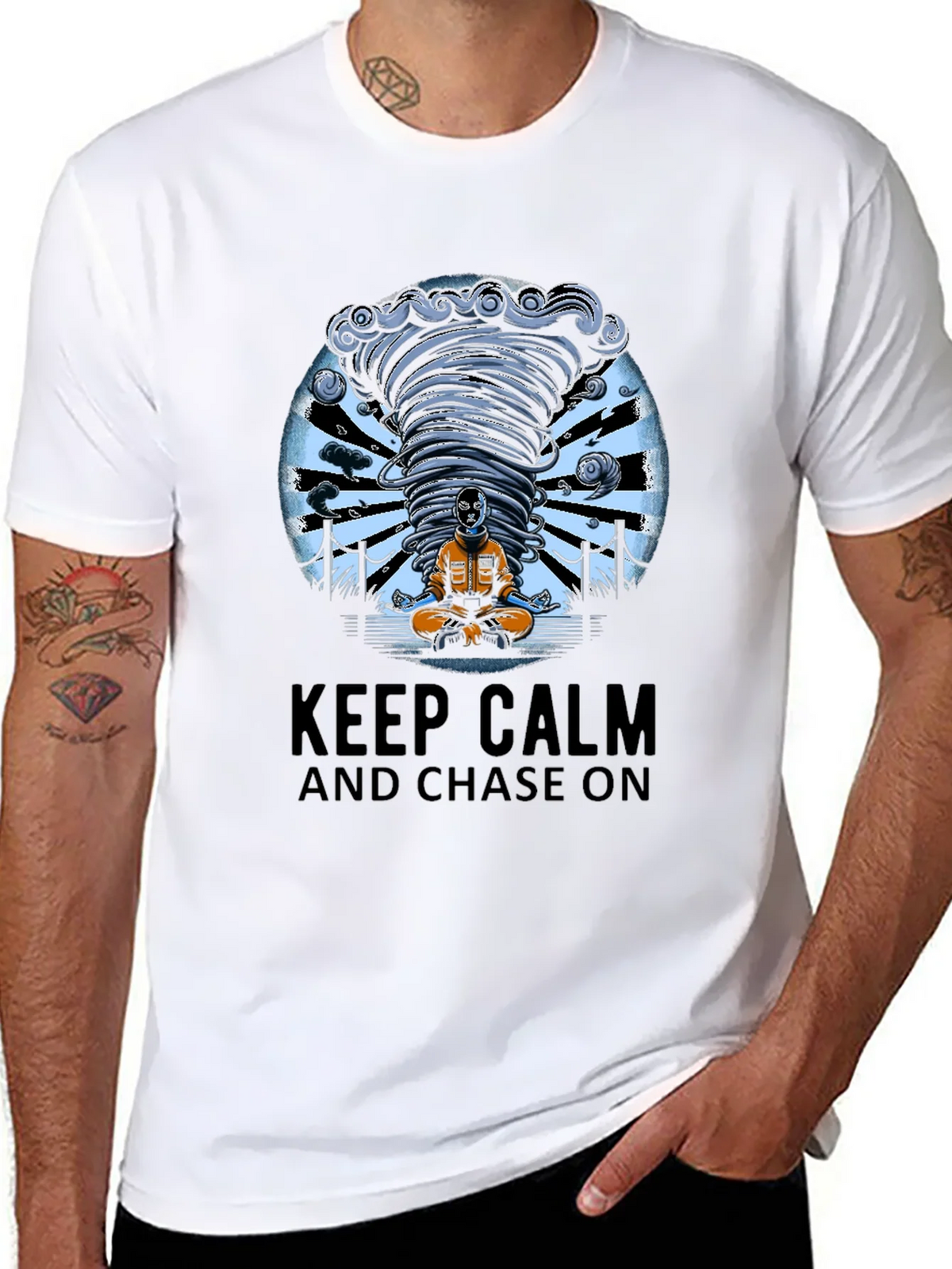 Keep Calm Tornado Chaser Graphic Tee product image 3