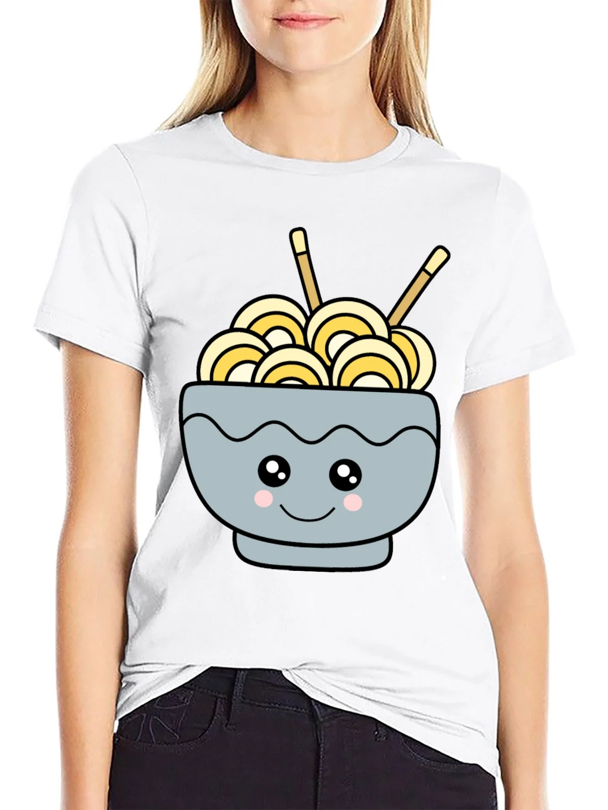 Cute Kawaii Ramen Bowl T-Shirt product image 5