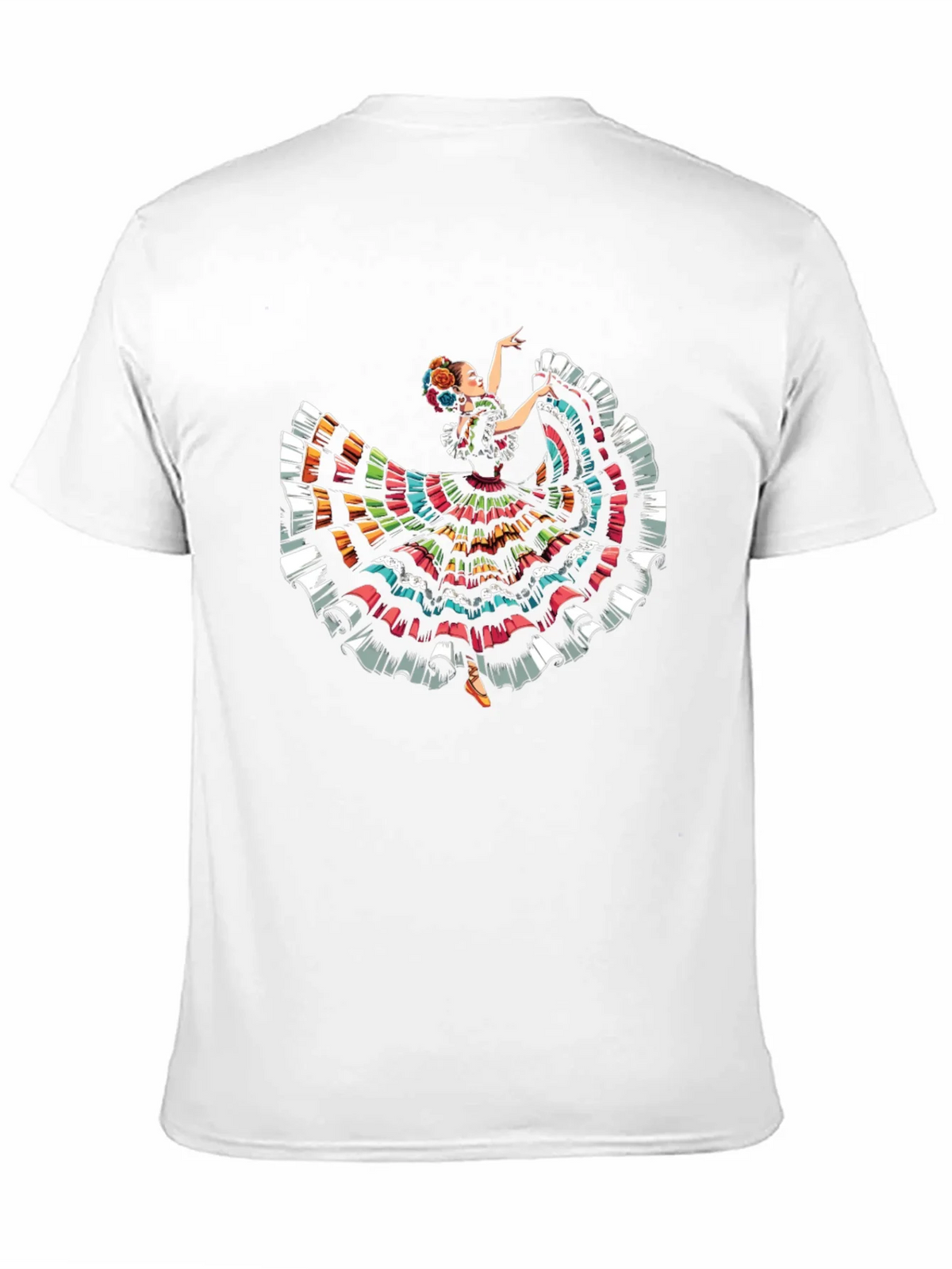 Mexican Folklorico Dancer T-Shirt - Vibrant Fiesta Style product image 6