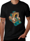 Camera Surrealism Mens Black Graphic Tee product image 1